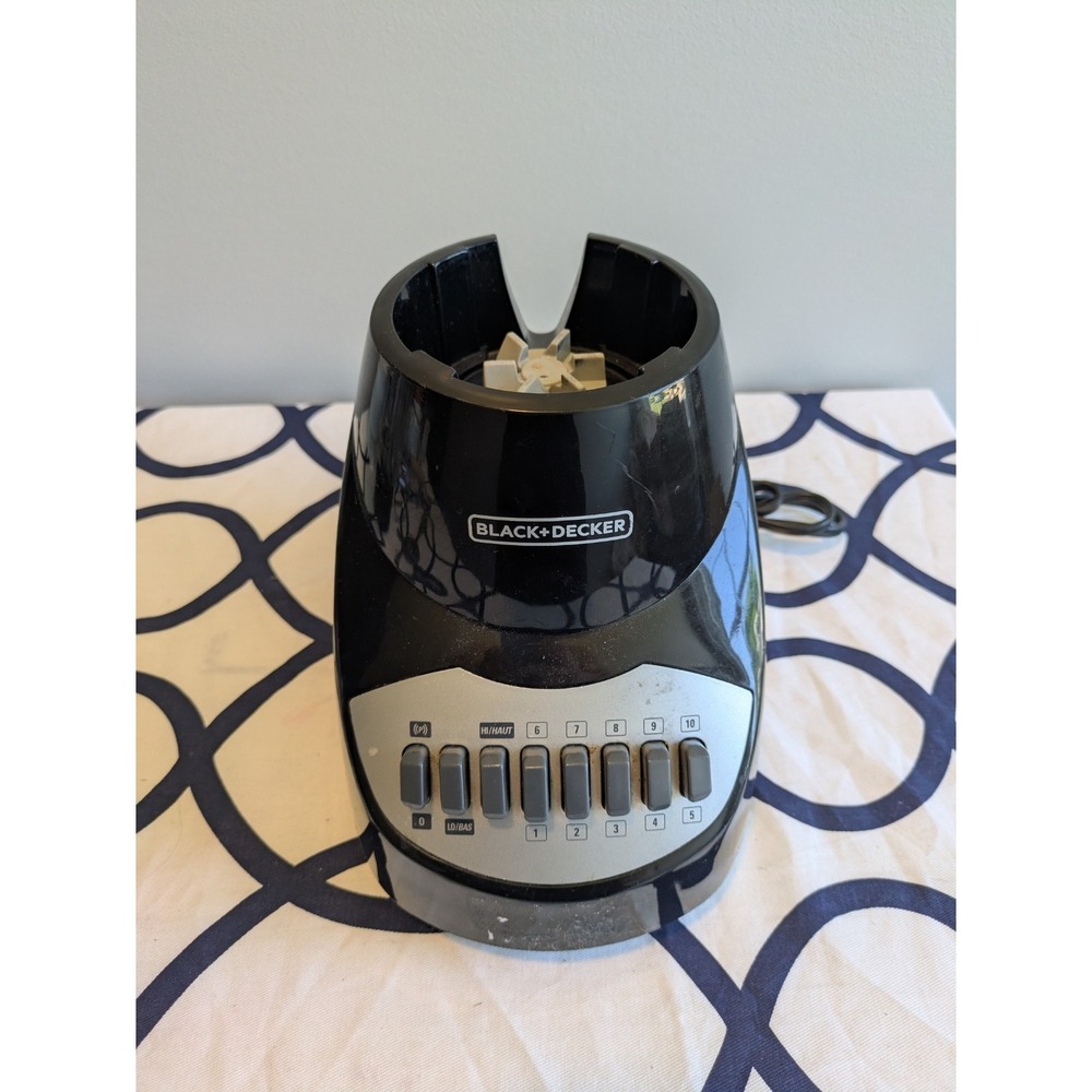 BLACK+DECKER BL2010BG 10 Speed Blender Motor Base Replacement Black 550W